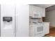 Modern kitchen equipped with stainless steel refrigerator, microwave, and range at 8720 Sw 108Th Ln, Ocala, FL 34481