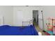 Bedroom with a closet, desk, neutral walls and carpet at 1305 Rebecca Dr, Haines City, FL 33844