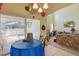 Cozy breakfast nook with a view of the pool and access to living spaces at 1305 Rebecca Dr, Haines City, FL 33844