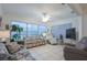 Bright, inviting living room with ample seating and large windows providing natural light at 4622 Secret River Trl, Port Orange, FL 32129