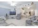 Expansive living area with a variety of seating options and open layout for easy entertaining at 4622 Secret River Trl, Port Orange, FL 32129
