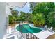 Beautiful backyard with a sparkling pool and lush landscaping, perfect for relaxation and entertainment at 1159 Magnolia Ave, Daytona Beach, FL 32114