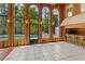 Enclosed outdoor area with pool, seating, and outdoor bar at 1159 Magnolia Ave, Daytona Beach, FL 32114