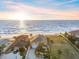 Aerial view showcasing this beachside home with ocean views and convenient beach access at 1504 N Atlantic Ave, Daytona Beach, FL 32118