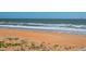 Peaceful beach view showcasing the ocean waves, sandy shore, and natural coastal vegetation at 1504 N Atlantic Ave, Daytona Beach, FL 32118