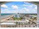 Breathtaking view from the condo's tiled balcony overlooking the beach and city at 2071 S Atlantic Ave # 1005, Daytona Beach Shores, FL 32118