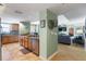 Well-designed kitchen with granite countertops, stainless steel appliances, and a seamless flow to the living area at 2071 S Atlantic Ave # 1005, Daytona Beach Shores, FL 32118