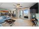 Relaxing living room with views of the ocean from the sliding glass doors to the balcony at 2071 S Atlantic Ave # 1005, Daytona Beach Shores, FL 32118