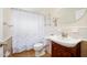Bathroom featuring single sink, toilet and shower at 241 Sanchez Ave, Ormond Beach, FL 32174