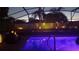 Relax in your private, screened-in pool at twilight with tropical landscape lighting, perfect for evening swims at 2468 Scottville Ave, Deltona, FL 32725