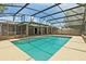 Inviting screened-in pool area features a clear blue pool and ample patio space for outdoor relaxation and entertainment at 2468 Scottville Ave, Deltona, FL 32725