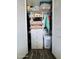 Closet featuring multiple storage shelves and hanging space at 2727 N Atlantic Ave # 602, Daytona Beach, FL 32118