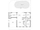 Detailed floor plan showcasing the layout of the home including bedrooms, bathrooms, kitchen, and living areas at 290 Greenwood Cir, Ormond Beach, FL 32174