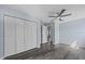 Bedroom features closet with white doors and light gray-blue walls at 342 Euclid Ave, Daytona Beach, FL 32118