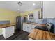 Bright kitchen featuring stainless steel appliances and butcher block countertops at 342 Euclid Ave, Daytona Beach, FL 32118