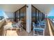 Expansive balcony with ample seating offers panoramic ocean views at 3743 S Atlantic Ave # 11D, Daytona Beach Shores, FL 32118