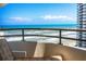 Enjoy spectacular ocean views from this spacious balcony at 3743 S Atlantic Ave # 11D, Daytona Beach Shores, FL 32118