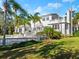 Expansive backyard featuring a multi-level patio and landscaped grounds at 37918 N County Road 44A, Eustis, FL 32736