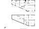 A detailed floor plan showcasing the layout of the home, including the kitchen, bedrooms, and living spaces at 401 N Oleander Ave, Daytona Beach, FL 32118