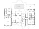 Detailed floor plan showcasing the layout of the house, swimming pool, garage, and rooms at 5865 Ross Creek Rd, Lakeland, FL 33810