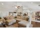 Spacious living room with a vaulted ceiling and an open floor plan at 5865 Ross Creek Rd, Lakeland, FL 33810