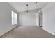 Dining room features neutral walls, carpet and pendant light fixture at 881 Westline Ave, Deltona, FL 32725