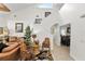 Living room featuring high ceilings, natural light, and unique design elements at 1 Crooked Bridge Way, Ormond Beach, FL 32174