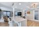 Open concept living area and kitchen with great views and comfortable seating at 1239 Ocean Shore Blvd # 11D, Ormond Beach, FL 32176