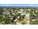 An aerial view of a leafy neighborhood, with glimpses of the water in the distance at 1317 Northside Dr, Ormond Beach, FL 32174