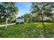 Charming single-story home with a lush green lawn and mature trees in a landscaped front yard at 1317 Northside Dr, Ormond Beach, FL 32174