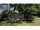 Huntmaster Court community sign with landscaping at 16 Hunt Master Ct, Ormond Beach, FL 32174