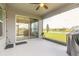 Covered screened patio with lake view, ideal for relaxing and entertaining outdoors at 2840 Monaghan Dr, Ormond Beach, FL 32174