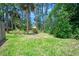 Large grass backyard surrounded by mature trees at 915 Stonybrook Cir, Port Orange, FL 32127