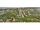 Aerial view highlighting a neighborhood of homes near the coast and main street at 4901 Sailfish Dr, Ponce Inlet, FL 32127