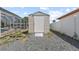 Exterior shot of a storage shed, providing additional storage space for outdoor equipment and tools at 136 Reef Rd, South Daytona, FL 32119