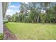 Lush backyard featuring expansive green space, mature trees, and a serene natural setting at 3029 Adrian Dr, Ormond Beach, FL 32174