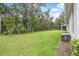 Spacious backyard with lush green grass and mature trees, offering privacy and natural beauty at 3029 Adrian Dr, Ormond Beach, FL 32174