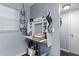 Functional office space with built in desk and organizational elements at 640 N Nova Rd # 117, Ormond Beach, FL 32174