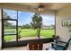 Back patio with view of backyard, and a pond in the distance at 3160 Bailey Ann Dr, Ormond Beach, FL 32174