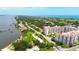 Stunning aerial view of coastal living with nearby beaches, golf, and a beautiful condo complex at 1 John Anderson Dr # 2180, Ormond Beach, FL 32176