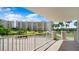 Wide balcony offers stunning views of the manicured landscaping and condominium buildings at 1 John Anderson Dr # 2180, Ormond Beach, FL 32176