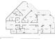 Floor plan of the apartment highlighting the bedroom, bathroom, kitchen, living and dining rooms, and balcony at 1 John Anderson Dr # 2180, Ormond Beach, FL 32176