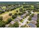 Community aerial view featuring lush greenery and well-maintained homes at 25216 Ironwedge Dr, Sorrento, FL 32776