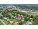 This property has a screened pool and is located in a suburban neighborhood at 321 Scotland Dr, Daytona Beach, FL 32117