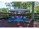 Backyard seating area with a gazebo on a well manicured lot at 35 Whippoorwill Ln, Ormond Beach, FL 32174