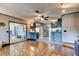 Open concept living room connected to the kitchen with modern upgrades at 35 Whippoorwill Ln, Ormond Beach, FL 32174