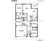 Detailed floorplan showcasing the Cali layout with bedrooms, living spaces, and kitchen dimensions for prospective buyers at 551 Shaelyn Pl, Deland, FL 32724