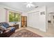 Inviting bedroom with ample natural light, a ceiling fan, and a spacious closet at 1 Crooked Bridge Way, Ormond Beach, FL 32174