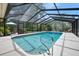Stunning screened-in pool with clear water, a secure enclosure, and ample space for relaxation and recreation at 1 Crooked Bridge Way, Ormond Beach, FL 32174