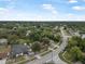 Wide aerial shot of the residential area, showcasing well-spaced houses and green landscaping at 1333 E Lombardy Dr, Deltona, FL 32725